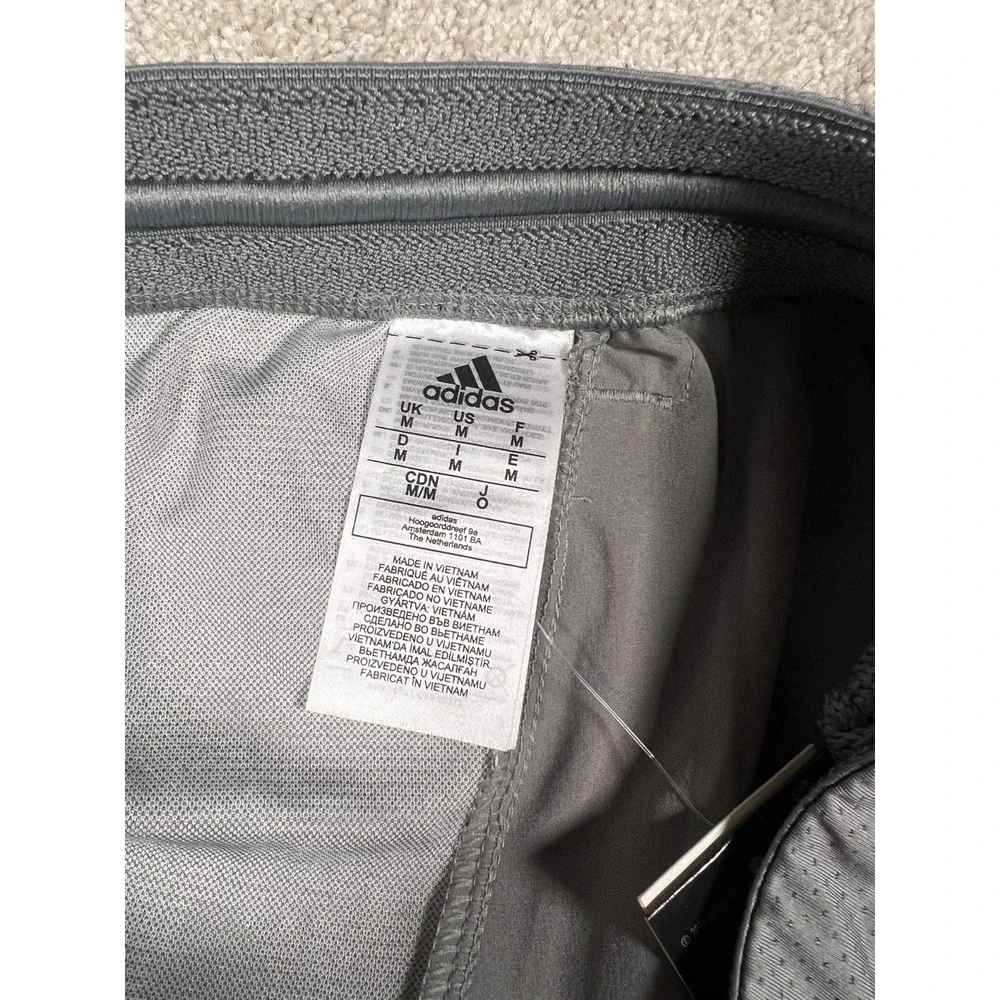 Adidas Mens AEROREADY Training Shorts Grey‎ Marble Print Zip Pockets GG2886 NEW